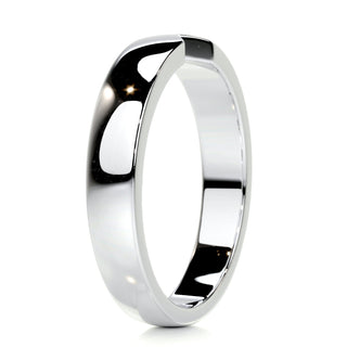 Polished Finish Classic Men's Wedding Band - Barbara Maison 