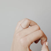 0.39 TCW Round Half Eternity Moissanite Wedding Band - Barbara Maison 