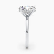 2.5ct Oval G- VS Hidden Halo Diamond Engagement Ring