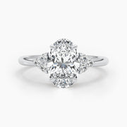 2.42ct Oval G- VS Pave Diamond Engagement Ring