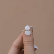 Moissanite Wedding Band