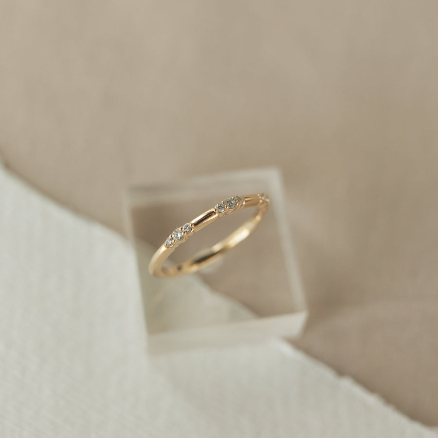 Moissanite Wedding Band
