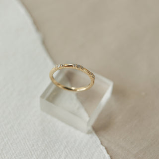 Moissanite Wedding Band