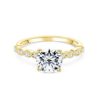 1.50 CT Round Cut Solitaire Moissanite Engagement Ring - Barbara Maison 