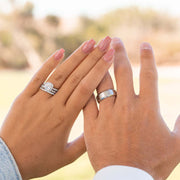 Brushed Finish Classic Wedding Band For Men - Barbara Maison 