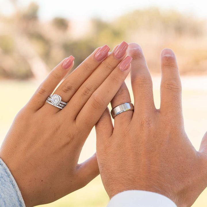 Brushed Finish Classic Wedding Band For Men - Barbara Maison 