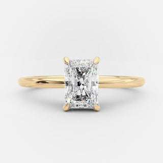 1.04 CT Radiant Cut Solitaire Style Moissanite Engagement Ring - Barbara Maison 