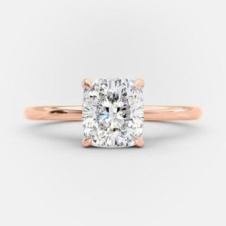 2.70 CT Elongated Cushion Cut Solitaire Moissanite Engagement Ring - Barbara Maison 