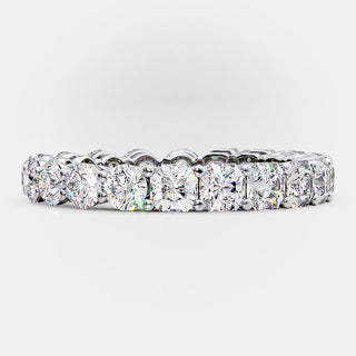 2.0 TCW Asscher and Round Cut Alternative Style Wedding Band - Barbara Maison 