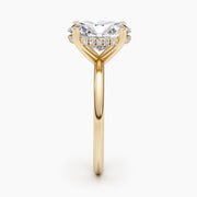 2.5ct Oval G- VS Hidden Halo Diamond Engagement Ring