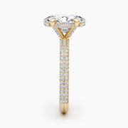 2.81ct Oval E- VS Pave Diamond Engagement Ring
