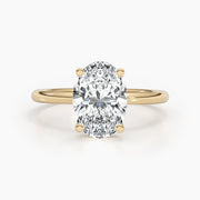 2.5ct Oval G- VS Hidden Halo Diamond Engagement Ring