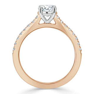 0.75 CT Round Cut Solitaire Moissanite Engagement ring - Barbara Maison 