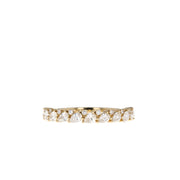 0.55 TCW Round and Marquise Multi Stone Moissanite Wedding Band - Barbara Maison 