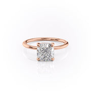 2.54 CT Cushion Cut Solitaire Moissanite Engagement Ring - Barbara Maison 