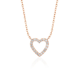 0.13 Moissanite Diamond Heart Shaped Necklace