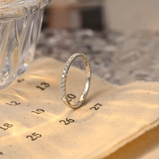 0.15 CVD Diamond Half Eternity Wedding Band