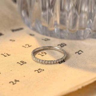 0.15 CVD Diamond Half Eternity Wedding Band