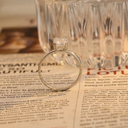 1.0 CT-3.0 CT Emerald E/VS1 CVD Diamond Solitaire Engagement Ring - Barbara Maison 