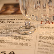 1.0 CT-3.0 CT Emerald E/VS1 CVD Diamond Solitaire Engagement Ring - Barbara Maison 