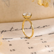 1.0 - 3.0 CT Oval F/VS1 CVD Diamond Solitaire Engagement Ring - Barbara Maison 