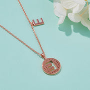 Customized "E" Letter Moissanite Diamond Necklace - Barbara Maison 