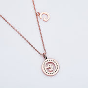 Customized "G" Letter Moissanite Diamond Necklace - Barbara Maison 