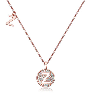 Customized "Z" Letter Moissanite Diamond Necklace - Barbara Maison 