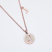 Customized "L" Letter Moissanite Diamond Necklace - Barbara Maison 