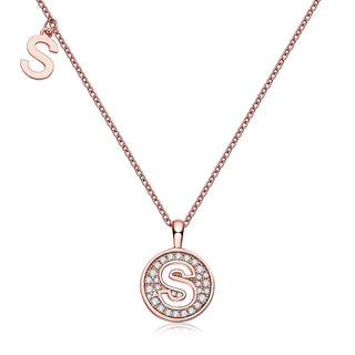 Customized "S" Letter Moissanite Diamond Necklace - Barbara Maison 