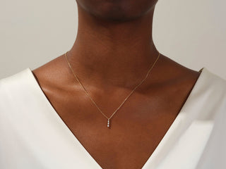 Moissanite Diamond Drop Pendant Necklace