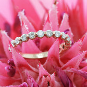 0.60 TCW Round Half Eternity EF/VS1 Diamond Wedding Band - Barbara Maison 