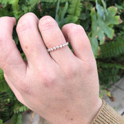 0.60 TCW Round Half Eternity EF/VS1 Diamond Wedding Band - Barbara Maison 