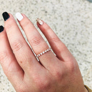 0.60 TCW Round Half Eternity EF/VS1 Diamond Wedding Band - Barbara Maison 