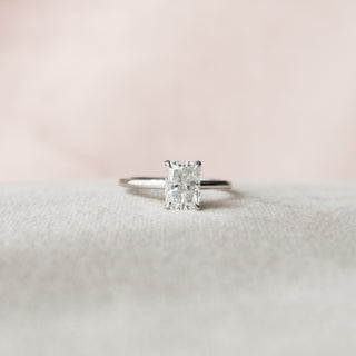 1.5 CT Radiant Hidden Halo Moissanite Engagement Ring - Barbara Maison 