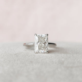 4.0 CT Radiant Solitaire Style Moissanite Engagement Ring - Barbara Maison 