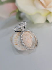 4.50 CT Radiant Hidden Halo CVD G/VS1 Diamond Engagement Ring - Barbara Maison 