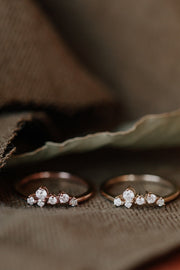 0.22 Cluster CVD EF/VVS Diamond Wedding Band