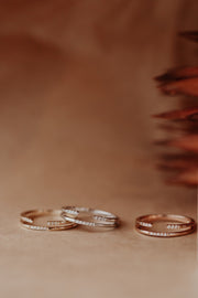 0.05 Open CVD EF/VS1 Diamond Wedding Band