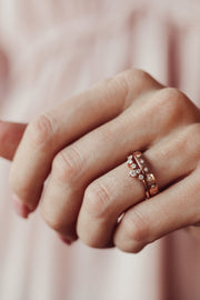 0.22 Cluster CVD EF/VVS Diamond Wedding Band