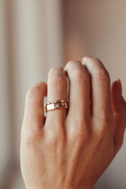 0.1 3 Stones CVD EF/VVS Diamond Wedding Band