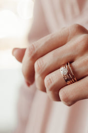 0.05 Open CVD EF/VS1 Diamond Wedding Band