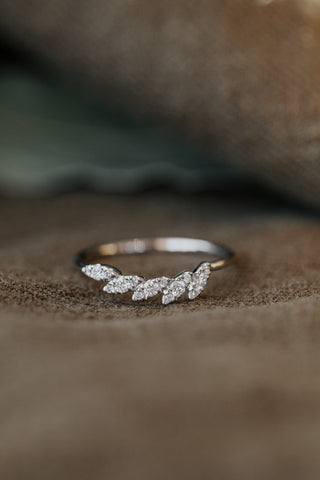 0.19 Marquise CVD EF/VVS Diamond Wedding Band