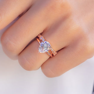 1.33 CT Pear Solitaire Moissanite Engagement Ring With Hidden Halo Setting - Barbara Maison 