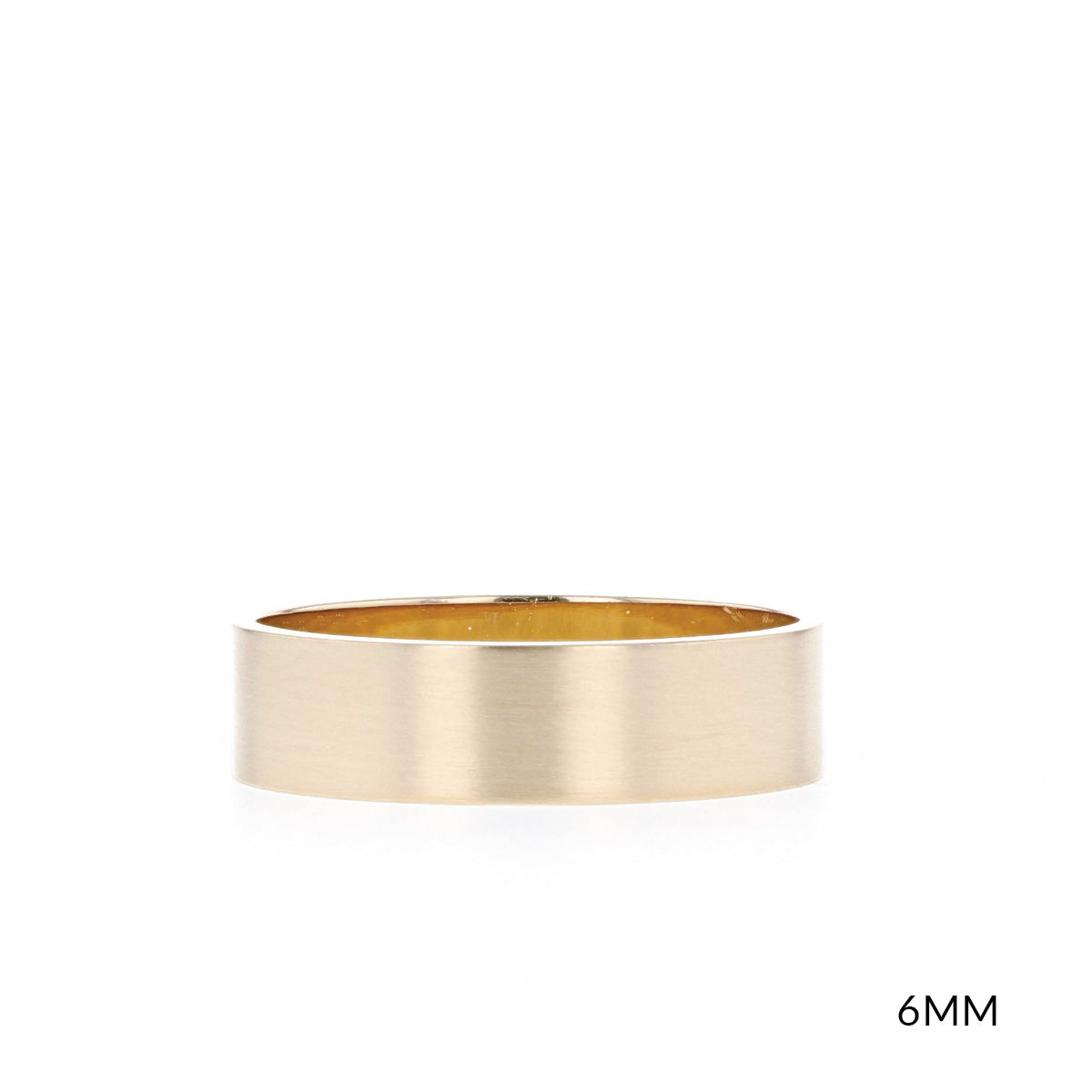 Satin-Finish Classic Yellow Gold Men's Band - Barbara Maison 