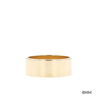 Satin-Finish Classic Yellow Gold Men's Band - Barbara Maison 