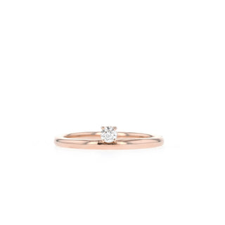 0.1 Single Stone Moissanite Wedding Band