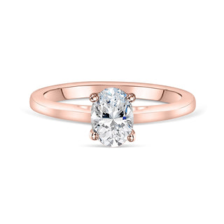 1.33 CT Oval Cut Solitaire Moissanite Engagement Ring - Barbara Maison 