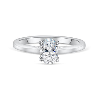 1.33 CT Oval Cut Solitaire Moissanite Engagement Ring - Barbara Maison 