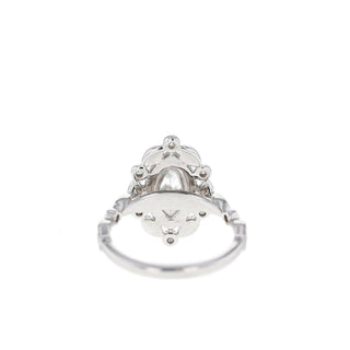 0.67 CT Marquise Cut Vintage Moissanite Engagement Ring - Barbara Maison 